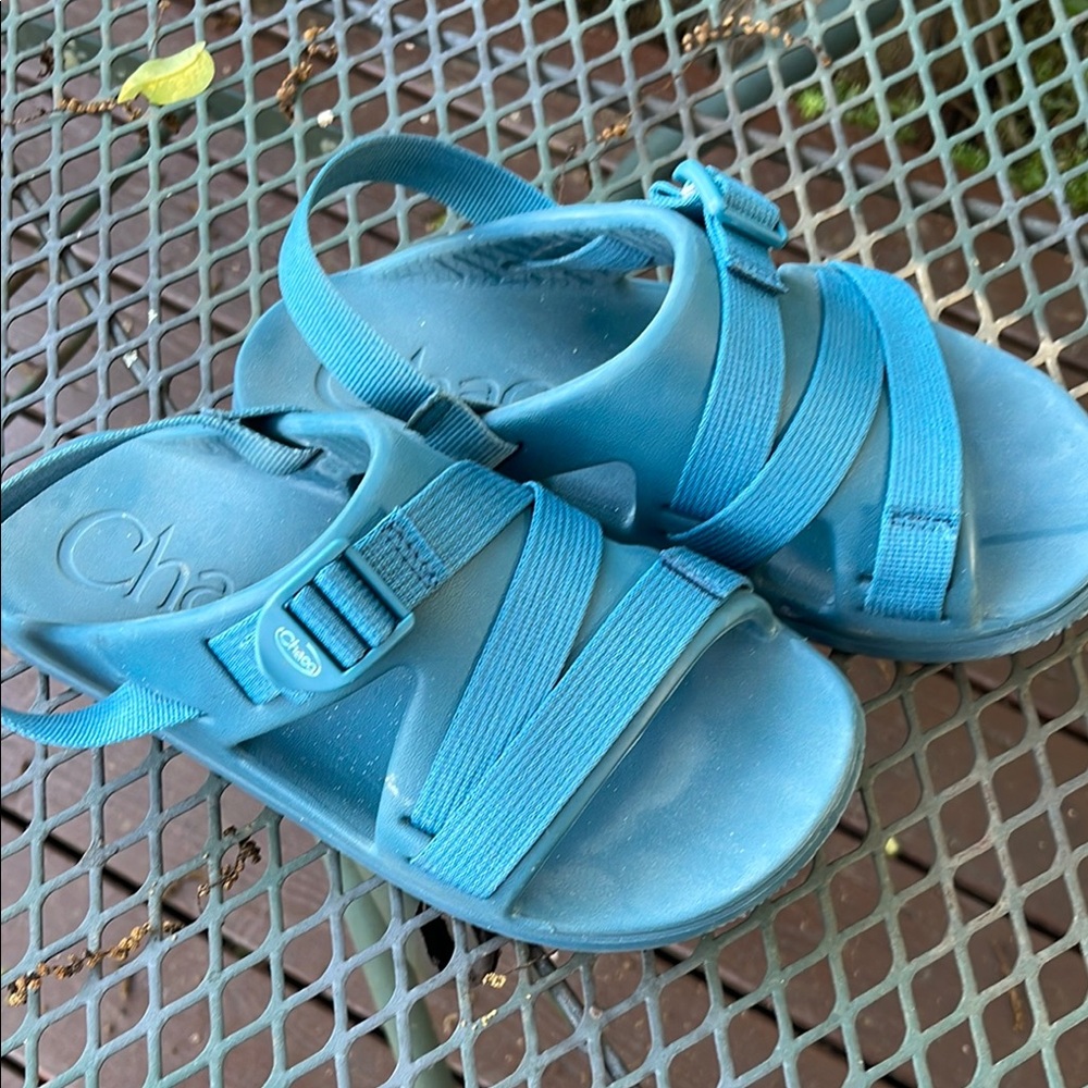 Chaco Aqua Blue Strappy Sandals